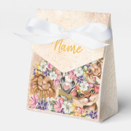 Floral Safari wild one baby shower gold Bedankdoosjes