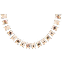 Floral Safari wild one baby shower gold Vlaggetjes