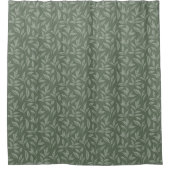 Floral Sage Green Douchegordijn (Voorkant)