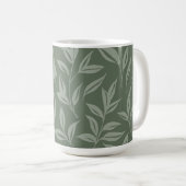 Floral Sage Green Koffiemok (Voorkant rechts)