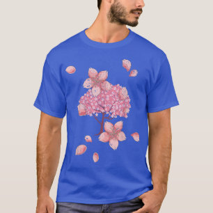 Floral Sakura Japans strijder Japan Cherry Blossom T-shirt