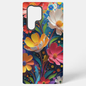 Floral Samsung Galaxy Hoesje (Achterkant)