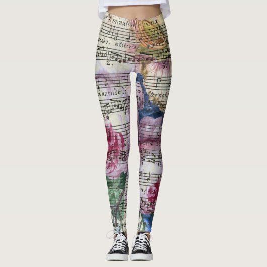 Floral Sangen Leggings (Voorkant)