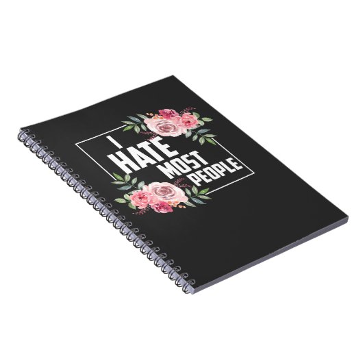 Floral Sarcasm ongepaste Gezegden bloemen Notitieboek (Rechterzijde)