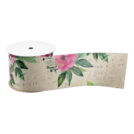  Floral Satijnen Lint