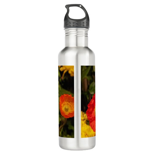 Floral Save Our Planet Flowers Natuur Waterfles (Achterkant)