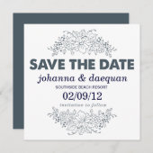 floral save the date (Voorkant / Achterkant)