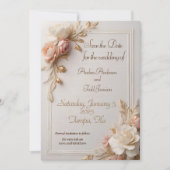 Floral Save The Date (Voorkant)