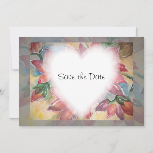 Floral Save The Date (Voorkant)