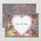 Floral Save The Date (Voorkant / Achterkant)