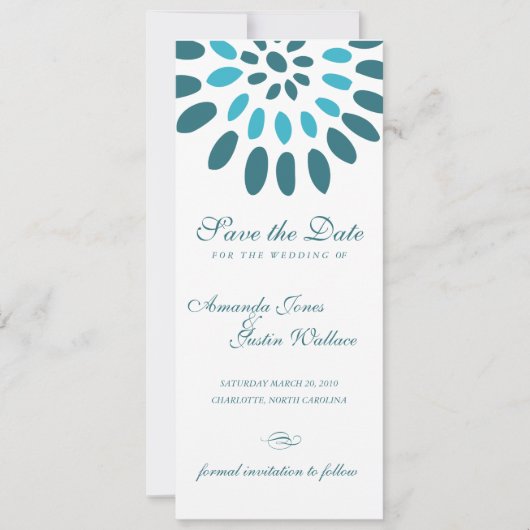 floral save the date (Voorkant)