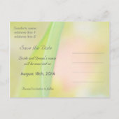 floral save the date briefkaart (Achterkant)