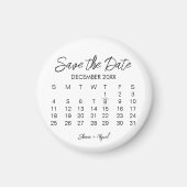 floral save the date Magnet (Voorkant)