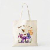 Floral Savethe Bees Canvas tas (Voorkant)