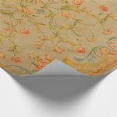 Floral Savonnerie Roos Tulip Greenery  Cadeaupapier (Hoek)