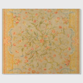 Floral Savonnerie Roos Tulip Greenery  Cadeaupapier (Vlak)