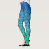 Floral Scalloped Gradient Leggings (Links)