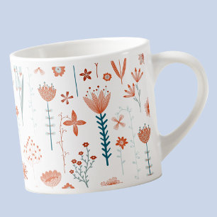 Floral Scandinavian Espresso Kop