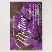 Floral Scene HAPPY BIRTHDAY MOTHER 20 x 30" Custom Legpuzzel (Verticaal)