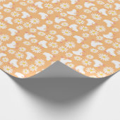 Floral Schaatsen Rollerskatroon Birthday Cadeaupapier (Hoek)