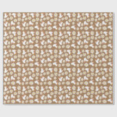 Floral Schaatsen Rollerskatroon Birthday Cadeaupapier (Vlak)