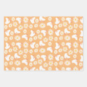 Floral Schaatsen Rollerskatroon Birthday Inpakpapier Vel (Voorkant 3)