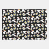 Floral Schaatsen Rollerskatroon Birthday Inpakpapier Vel (Voorkant 2)