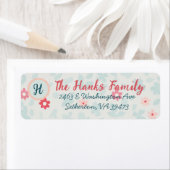 Floral Schattige  adresretouretiket Etiket (Insitu)