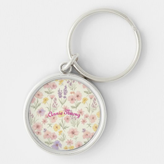 Floral Schattigee esthetische Sleutelhanger (Voorkant)