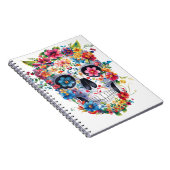 Floral schedel ontwerp notitieboek (Rechterzijde)