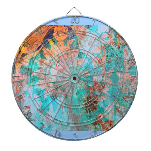 Floral schilderen dartbord (Voorkant)