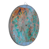 Floral schilderen dartbord (Voorkant Links)