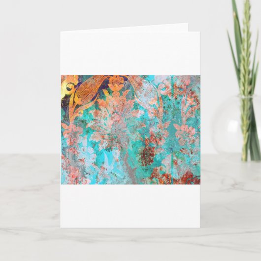 Floral schilderen kaart (Voorkant)