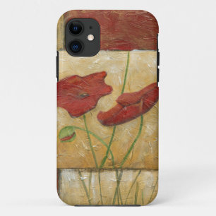 Floral schilderen met zichtbare penseelstreken iPhone 11 hoesje