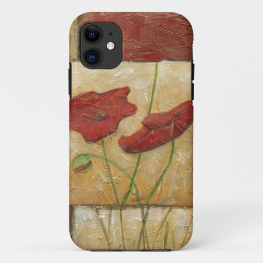 Floral schilderen met zichtbare penseelstreken Case-Mate iPhone case (Achterkant)