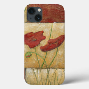 Floral schilderen met zichtbare penseelstreken iPhone 13 hoesje