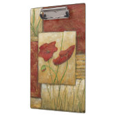 Floral schilderen met zichtbare penseelstreken klembord (Links)