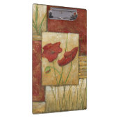 Floral schilderen met zichtbare penseelstreken klembord (Rechts)