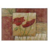 Floral schilderen met zichtbare penseelstreken snijplank (Voorkant)