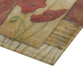 Floral schilderen met zichtbare penseelstreken snijplank (Hoek)