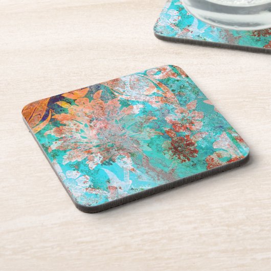 Floral schilderen onderzetter (Linkerzijde)