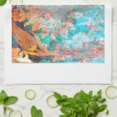 Floral schilderen theedoek (Gevouwen)