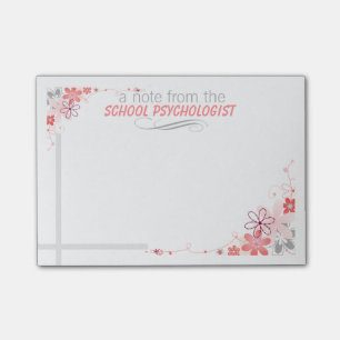  Floral School Psycholoog Post-it Notes