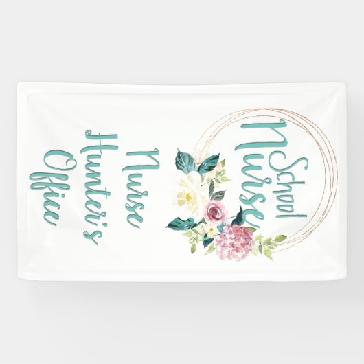  Floral School verpleegdeur kantoor Spandoek (Horizontaal)