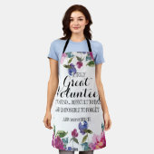 Floral schort vrijwilliger Bedankt voor je waarder (Gedragen)