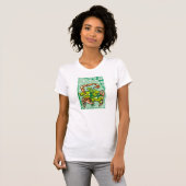 Floral Scorpio Scorpion in holly T-shirt (Voorkant volledig)