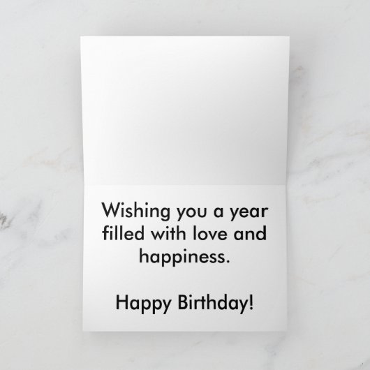 Floral Scrapbook Birthday Kaart (groot afdrukken) (Binnen)