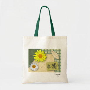 Floral Scrapbook Canvas tas