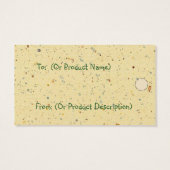 Floral Scrapbook Hang Label Visitekaartjes (Achterkant)
