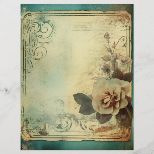 Floral Scrapbook Paper (Voorkant)